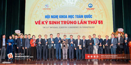 Backdrop Hội nghị khoa học toàn quốc về Ký sinh trùng lần thứ 51 (T4/2025)