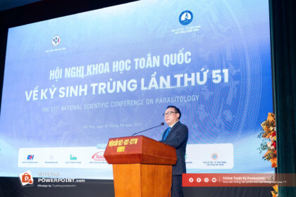 Backdrop Hội nghị khoa học toàn quốc về Ký sinh trùng lần thứ 51